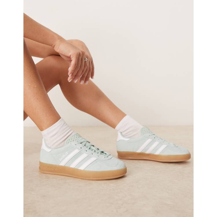 adidas Originals Gazelle Indoor sneakers in mint green | ASOS