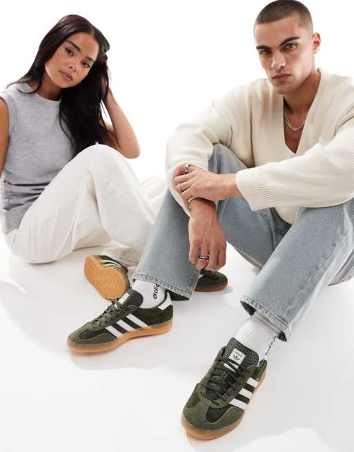 adidas Originals Gazelle Indoor sneakers in olive ASOS