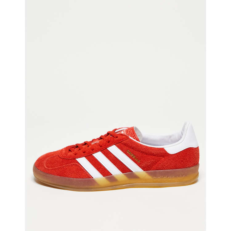 adidas Originals Gazelle Indoor sneakers in orange with gum sole | ASOS