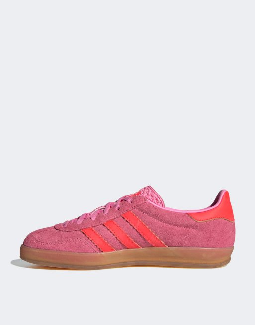 adidas Originals Gazelle Indoor sneakers in pink and red | ASOS