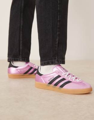 Adidas Originals Gazelle Indoor Sneakers In Pink