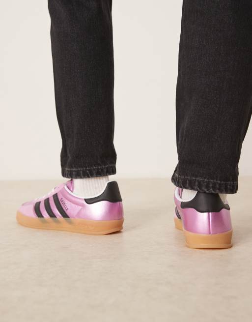 adidas Originals Gazelle Indoor sneakers in purple metallic 