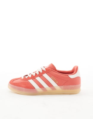 Adidas Originals Gazelle Indoor Sneakers In Red