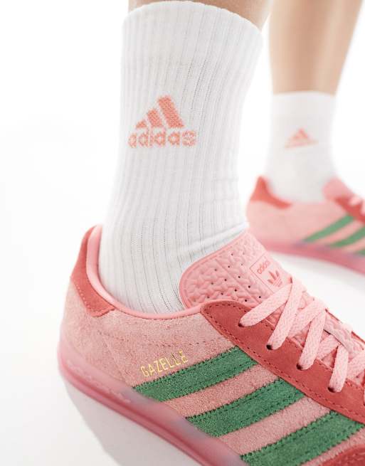 adidas gazelle silver green womens Adidas | Gazelle Bold voor Junioren
