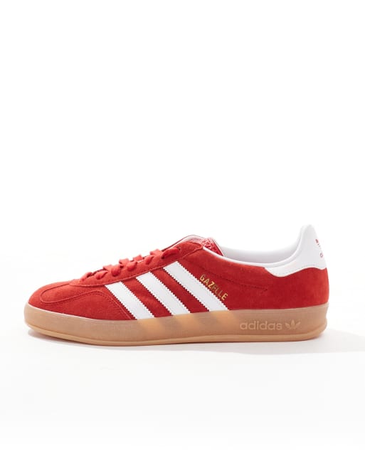 adidas Originals Gazelle Indoor Sneakers rosse