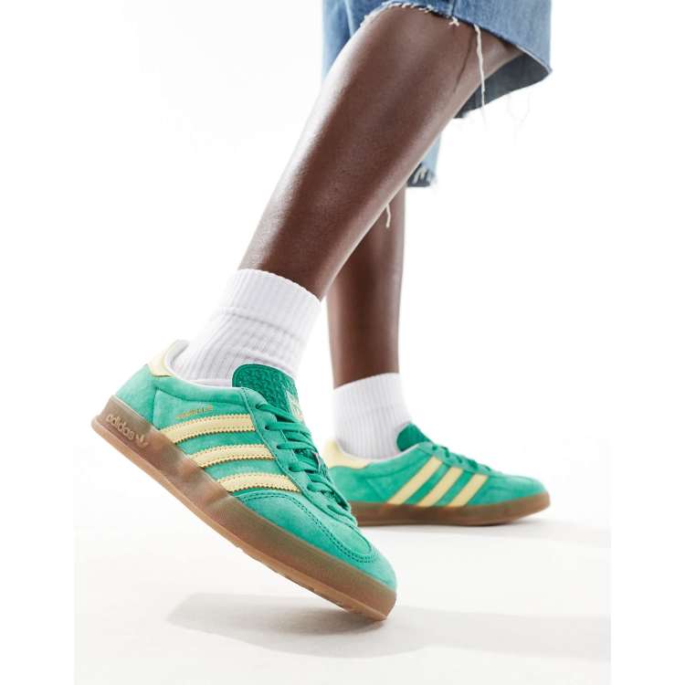 adidas Originals Gazelle Indoor sneakers with gum soles in