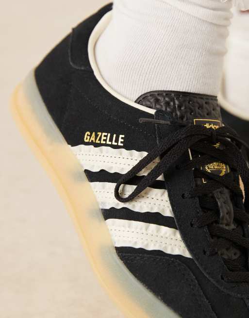 adidas gazelle silver green womens adidas Black Gazelle Indoor Shoes