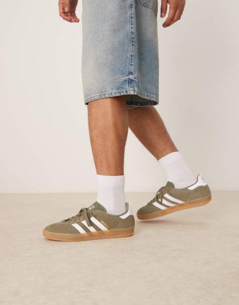 adidas Originals Gazelle Indoor trainers in khaki - view 1