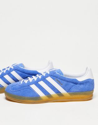 adidas Originals Gazelle Indoor trainers in light blue - ASOS Price Checker