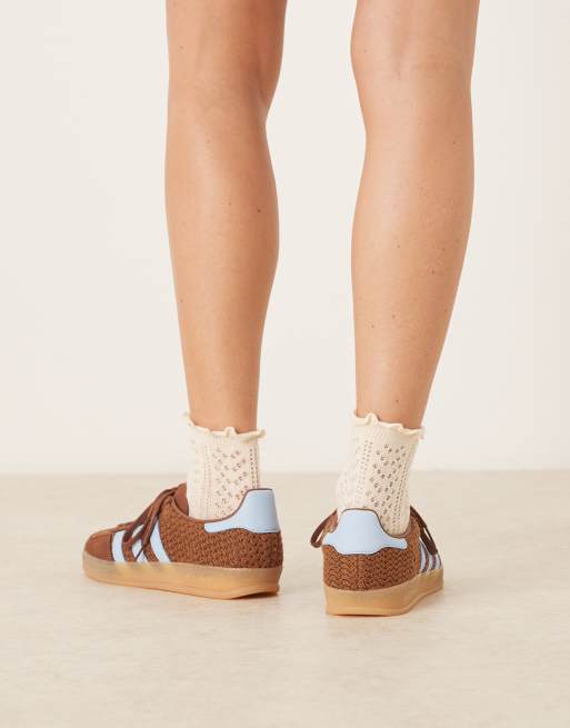 adidas gazelle silver green womens Adidas Women's Samba OG Woven Cream White/Earth Strata/Gold Metallic  West  NYC