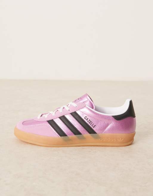adidas gazelle silver green womens adidas Kids' Grade School Gazelle Shoes, Size 4, Ink/White main image 0