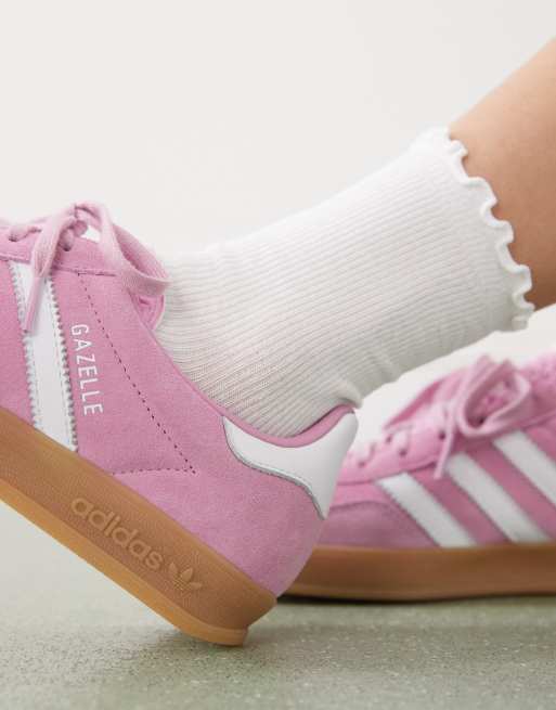 adidas Originals Gazelle indoor trainers in purple and white | ASOS