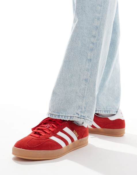 adidas Originals Gazelle Indoor trainers in red - view 1