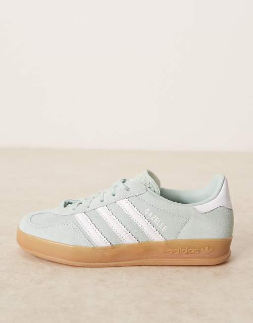 adidas gazelle silver green womens Adidas ADIDAS GAZELLE INDOOR SHOES IG4998 – Kick Theory main image 1