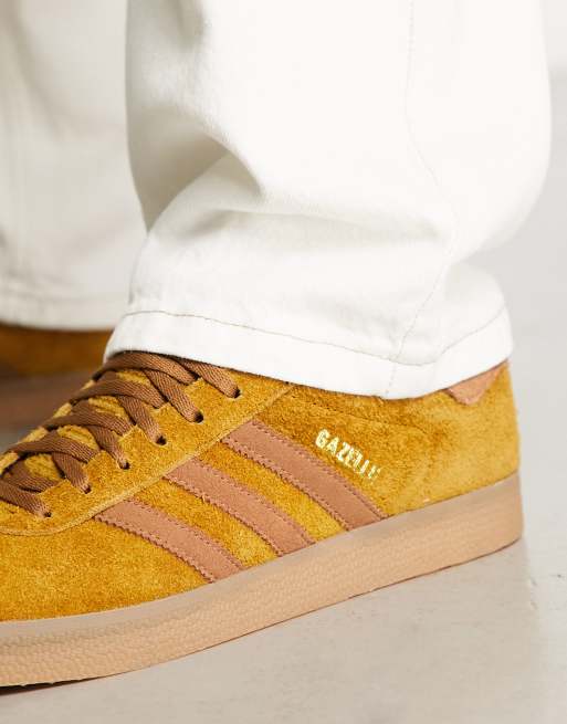 adidas Originals – Gazelle – Ljusbruna sneakers med gummisula
