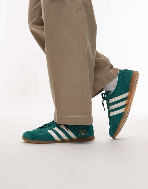 adidas Originals – Gazelle Lo Pro – Buty sportowe w kolorze ciemnozielonym i białym