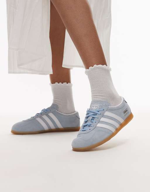 adidas Originals – Gazelle Lo Pro – Buty sportowe w kolorze jasnoniebieskim i białym