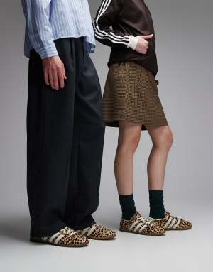 adidas Originals Gazelle Lo Pro in leopard print with gum sole