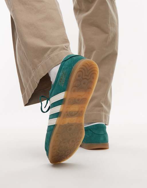adidas Originals – Gazelle Lo Pro – Mörkgröna och vita sneakers, 3 av 5
