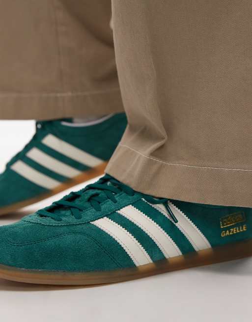 adidas Originals – Gazelle Lo Pro – Mörkgröna och vita sneakers, 4 av 5