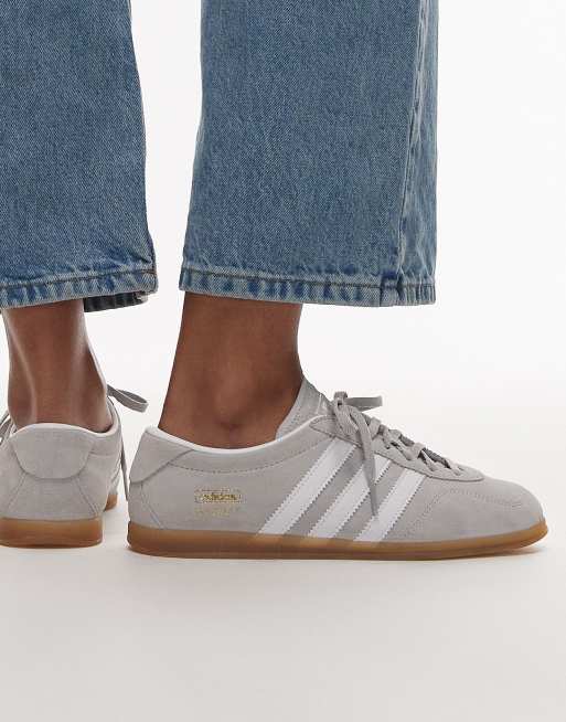 adidas Originals – Gazelle – Lo Pro – Sneaker in Grau und Weiß, 3 von 5
