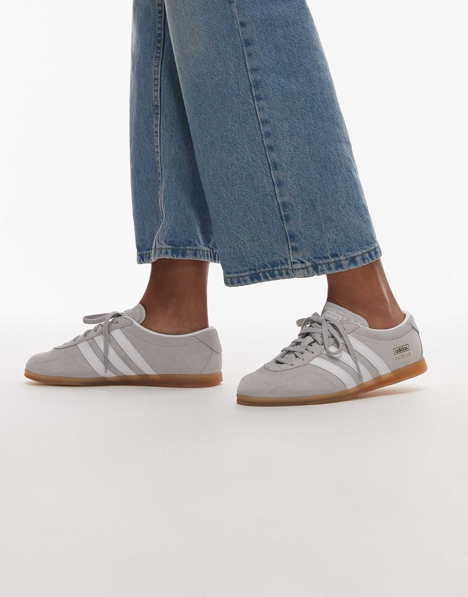 кроссовки adidas Originals Gazelle Lo Pro серого цвета