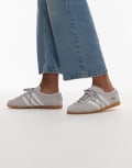 [adidas Originals] adidas Originals Gazelle Lo Pro sneakers in grey and white 35 1/3 Light grey