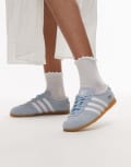 [adidas Originals] adidas Originals Gazelle Lo Pro sneakers in light blue and white 40 Light blue