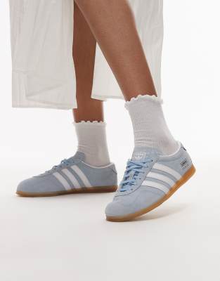 кроссовки adidas Originals Gazelle Lo Pro светло-голубого цвета