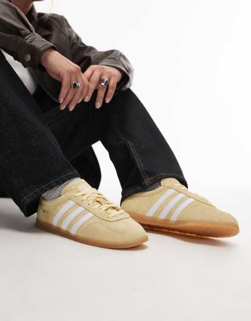 adidas Originals – Gazelle Lo Pro – Żółto-białe buty sportowe