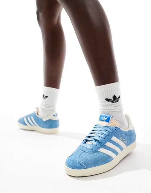 adidas gazelle silver green womens adidas Gazelle 'Blue Cloud White' Men's Shoes 11.5 main image 0