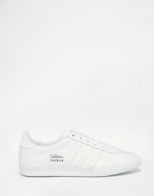 adidas Originals - Gazelle - Scarpe da ginnastica bianche e argento | ASOS