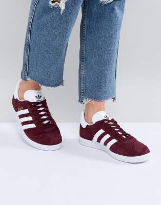 gazelle scarpe bordeaux