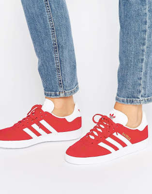 scarpe gazelle rosse