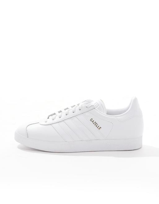 adidas Originals Gazelle Sneaker in Triple WeiB ASOS