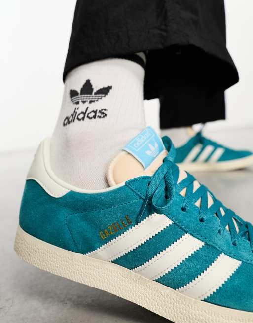 adidas Originals Gazelle Sneakers blu oceano e bianche