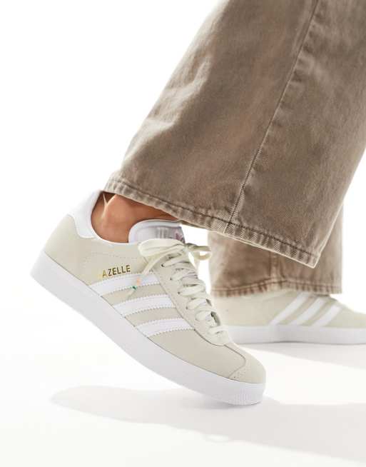 Adidas gazelle outlet paillette beige