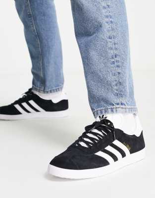 Siesta At håndtere sand adidas Originals Gazelle sneakers in black | ASOS