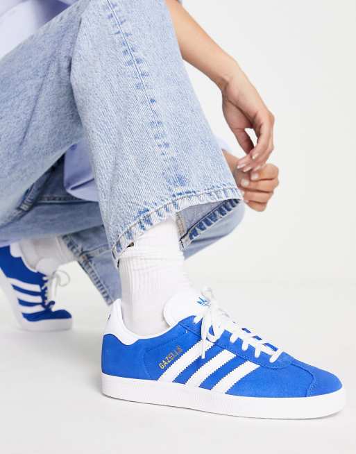 Roman radiator Jaarlijks adidas Originals - Gazelle - Sneakers in blauw | ASOS