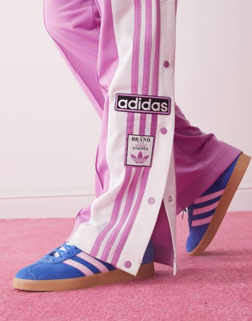 adidas Originals Gazelle sneakers in blue and pink