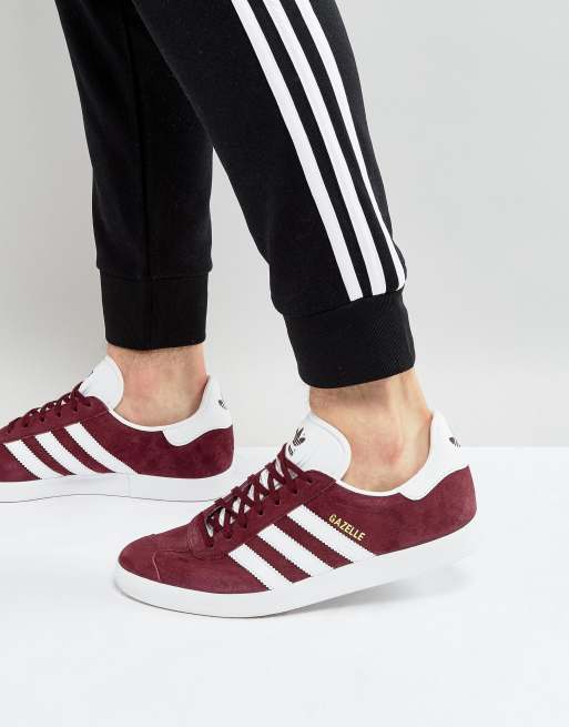 adidas Originals Gazelle Sneakers In Burgundy BB5255