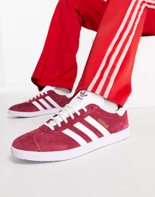 Mens burgundy adidas on sale shoes