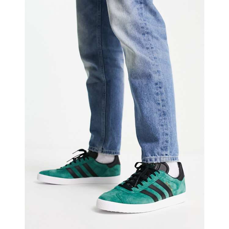 Adidas gazelle outlet green black