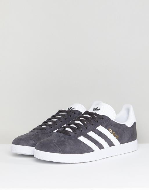 Dark grey hot sale gazelles womens