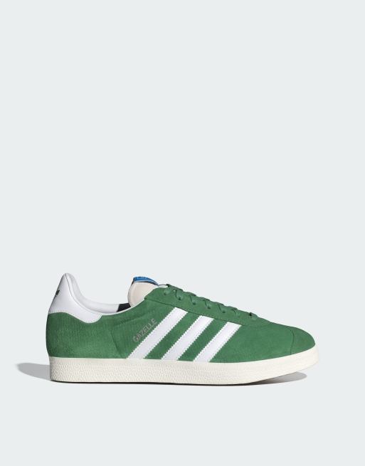 adidas Originals Gazelle sneakers in green and white | ASOS