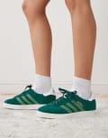 [adidas Originals] adidas Originals Gazelle sneakers in green 36 Green