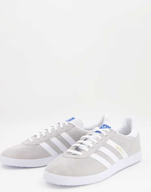 Adidas originals gazelle shop grey and white