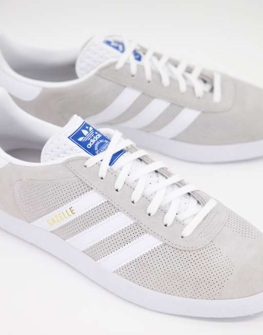 Adidas gazelle light grey sale