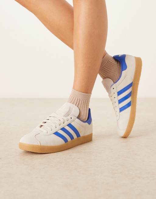 adidas Originals Gazelle - Sneakers in grijs en blauw