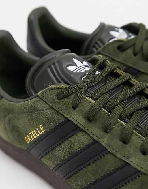 adidas Originals Gazelle sneakers in khaki suede adidas Originals Gazelle sneakers in khaki suede